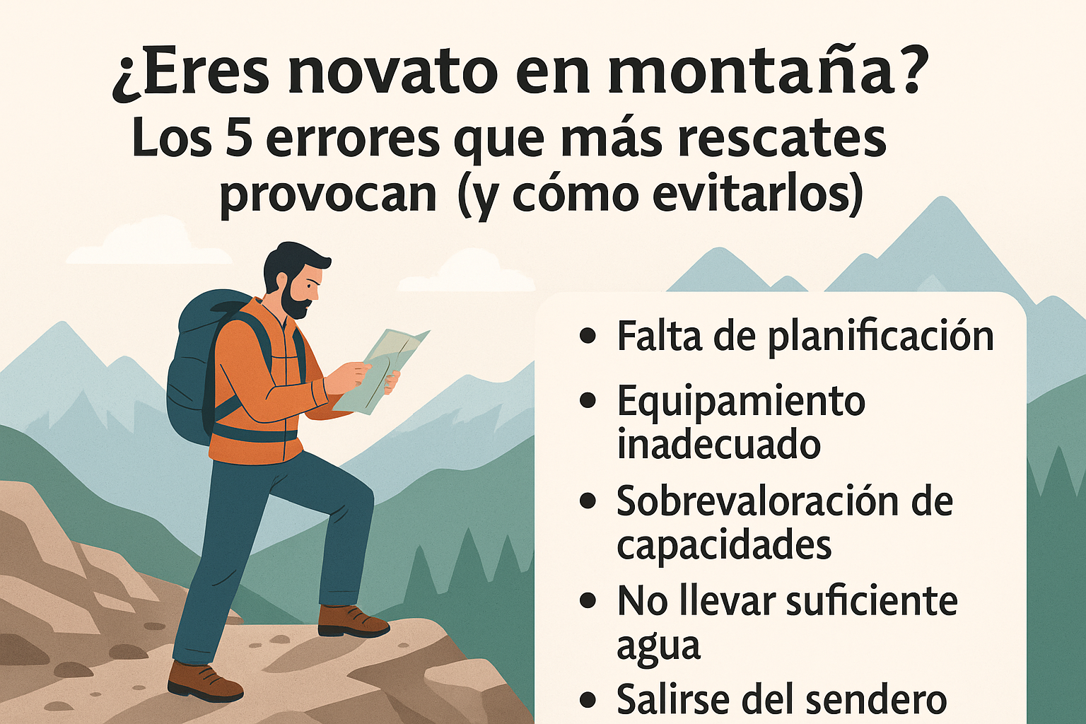 En este momento estás viendo ¿Eres novato en montaña? Los 5 errores que más rescates provocan (y cómo evitarlos)