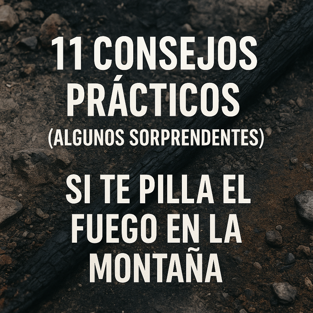 En este momento estás viendo 11 consejos prácticos (y alguno que te sorprenderá) si te pilla un incendio en la montaña